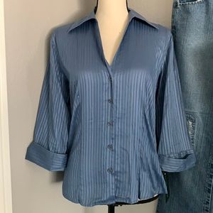 Harvé Benard button down dress top